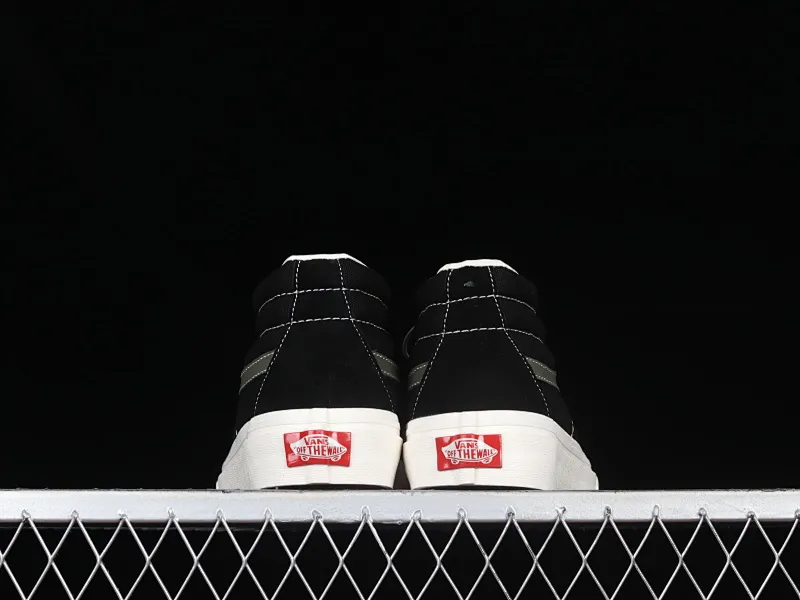 All categories Vans Vans series Vans Mid Vans China Vans SK8-Hi Vans olive green side stripes classic mid-top skateboard shoes VN0A391F0XB
